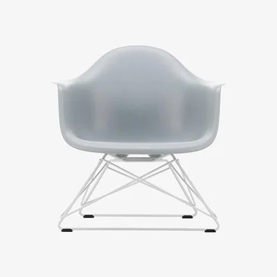 The Conran Shop LAR Plastic Armchair in Light Grey & White