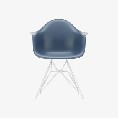 The Conran Shop DAR Plastic Armchair in Sea Blue & White