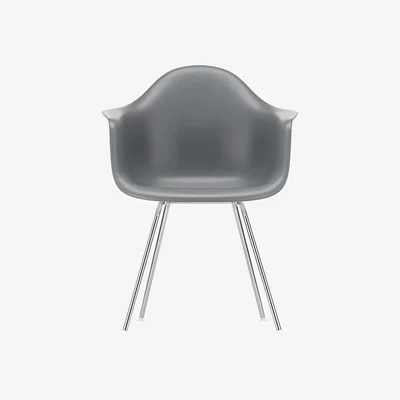 The Conran Shop DAX Plastic Armchair Granite Grey & Chrome