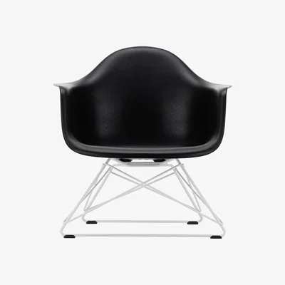 The Conran Shop LAR Plastic Armchair in Deep Black & White