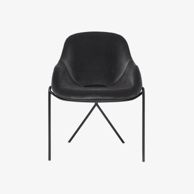 The Conran Shop Cross Leg Armchair in Slate Velvet
