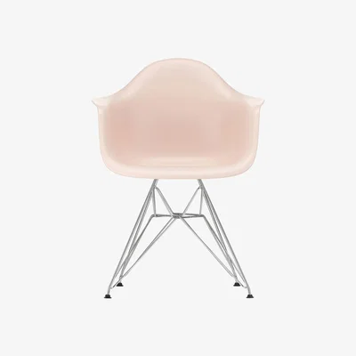The Conran Shop DAR Plastic Armchair Pale Rose & Chrome