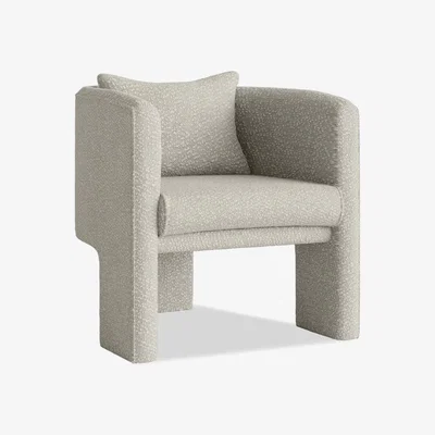 Cult Furniture Robyn Armchair, Speckled Stone Sustainable Boucle