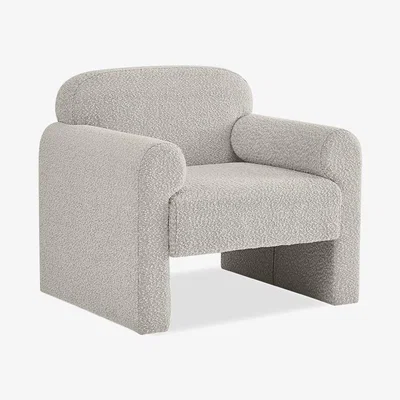 Cult Furniture £50  Off  Neston Armchair, Speckled Stone Sustainable Boucle