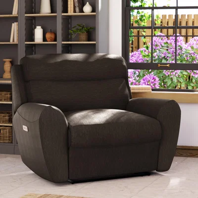 Dunelm Wareham Power Recliner Snuggle Sofa Honeycomb Chenille Coco