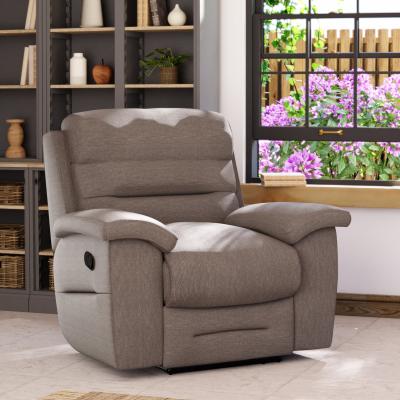 Dunelm Lulworth Manual Recliner Armchair Honeycomb Chenille Latte