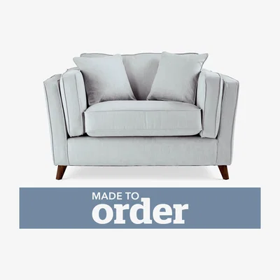 Dunelm Arabella Snuggle Chair Brushed Plain Fabric Brushed Plain Dew