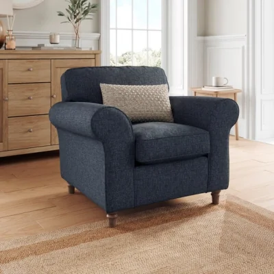 Dunelm Flori Soft Chenille Armchair