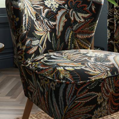 Dunelm Eliza Woven Jacquard Tahiti Print Occasional Chair MultiColoured
