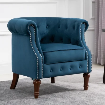 Dunelm Freya Velvet Occasional Armchair