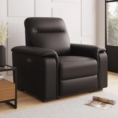 Dunelm Bianca Electric Reclining Armchair Black