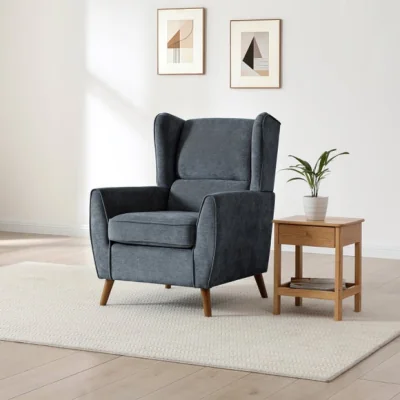 Dunelm Levi Chenille Wing Chair