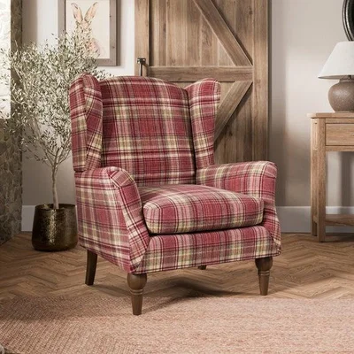 Dunelm Charnwood Check Occasional Armchair