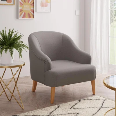 Dunelm Mabel Faux Wool Armchair Grey