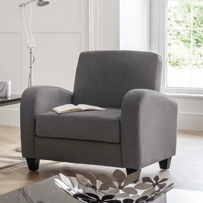 Dunelm Vivo Chenille Chair Grey