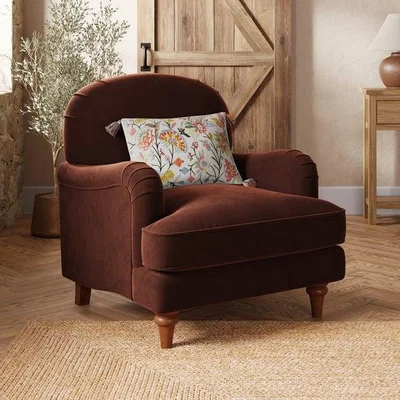 Dunelm Beatrice II Velvet Armchair