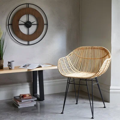 Dunelm Samara Accent Chair - Natural Brown