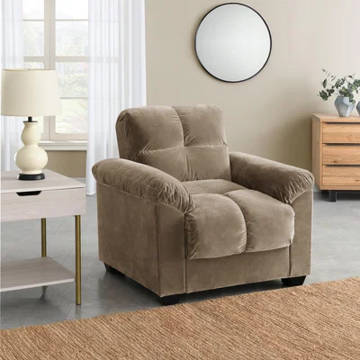 Dunelm Margo Velvet Reclining Armchair