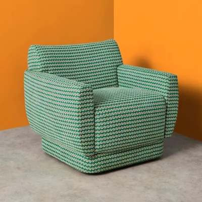 Dunelm Yinka Ilori Sweet Flows Woven Jacquard Swivel Chair