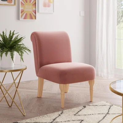Dunelm Bella Velvet Chair Rose (Pink)