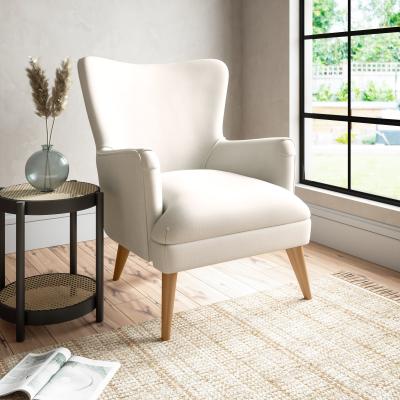 Dunelm Marlow Slub Cotton Blend Armchair Slub Cotton Sandstone