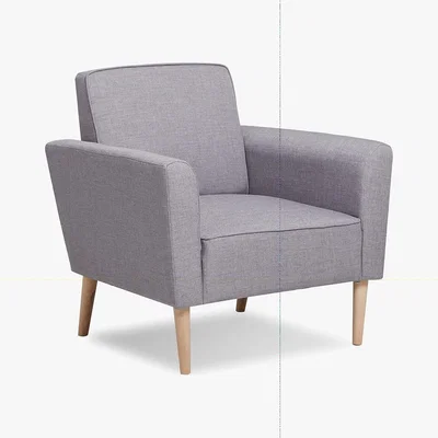 Dunelm Paige Fabric Armchair Grey