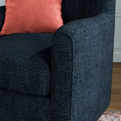 Dunelm Estelle Basketweave Boucle High Back Winged Armchair