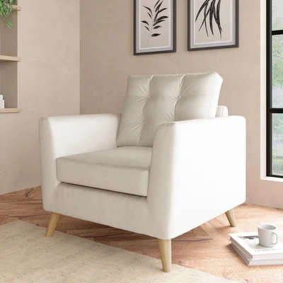 Dunelm Lewes Luxury Velvet Snuggle Chair Luxury Velvet Natural