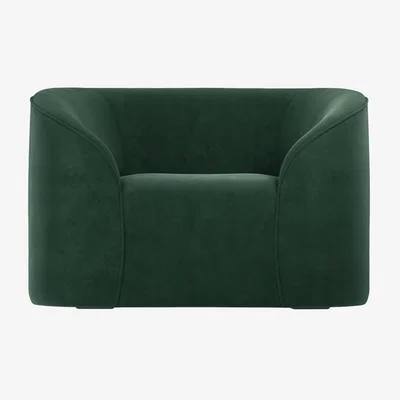Dunelm Zuma Velvet Armchair Forest (Green)