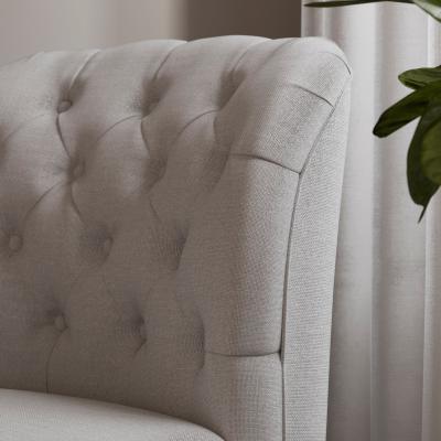 Dunelm Chesterfield Armchair Soft Grey