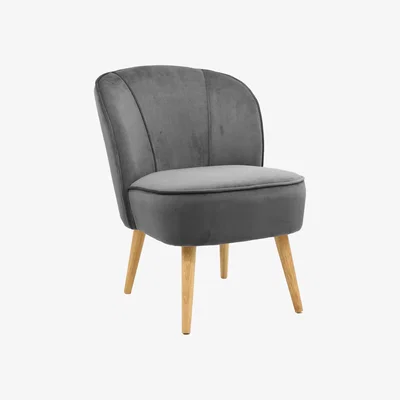 Dunelm Elsie Cocktail Chair - Grey Grey