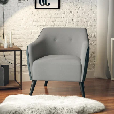 Dunelm Kayden Chenille Accent Chair Grey