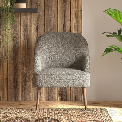 Dunelm Bailey Chunky Weave Accent Chair Charcoal