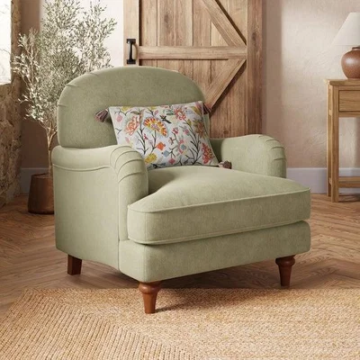 Dunelm Beatrice II Soft Tonal Chenille Armchair