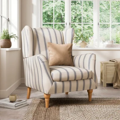 Dunelm Charnwood Folkstone Stripe Grande Armchair