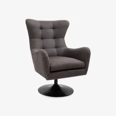 Dunelm Return - Roan Microsuede Swivel Chair