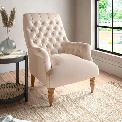 Dunelm Bibury Luxury Velvet Armchair Luxury Velvet Natural