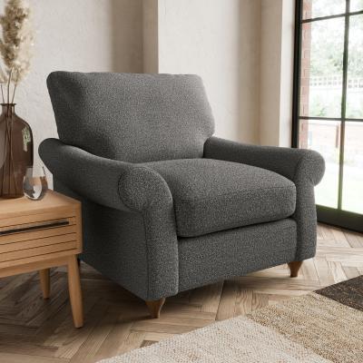 Dunelm Salisbury Cosy Marl Armchair Cosy Marl Granite