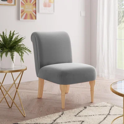Dunelm Bella Velvet Chair Grey