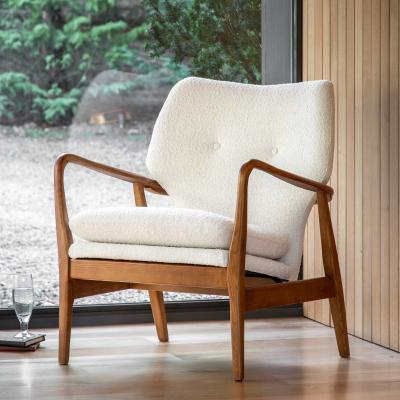 Dunelm Joso Linen Armchair Cream