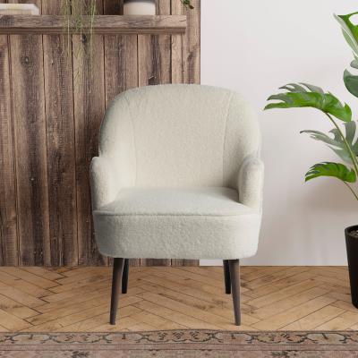 Dunelm Bailey Sherpa Accent Chair Ivory