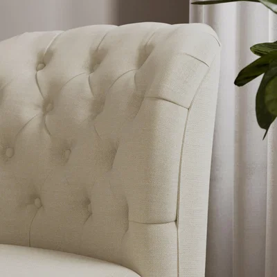 Dunelm Chesterfield Armchair Natural