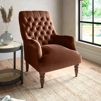 Dunelm Bibury Luxury Velvet Armchair Luxury Velvet Pinecone