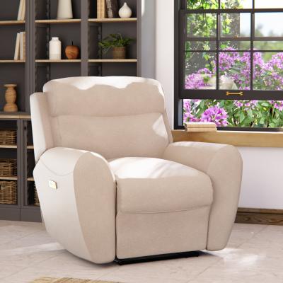 Dunelm Wareham Power Recliner Armchair Chenille Sand