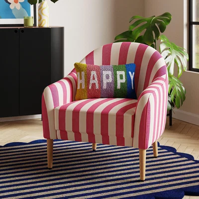 Dunelm Kaspar Woven Stripe Tub Chair