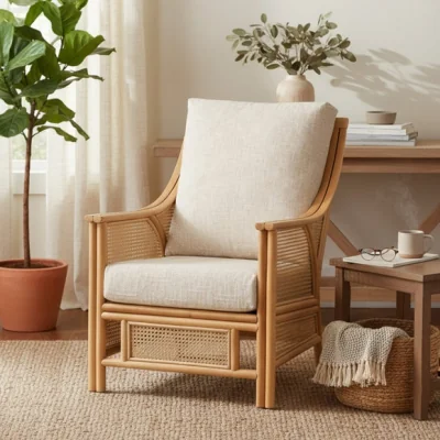Dunelm Desser Chester Rattan Armchair