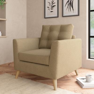 Dunelm Lewes Woolly Marl Snuggle Chair Cosy Marl Camel