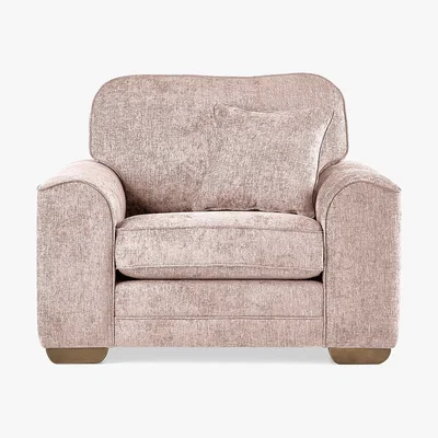 Dunelm Morello Armchair Luxury Chenille Premium Chenille Rosewood