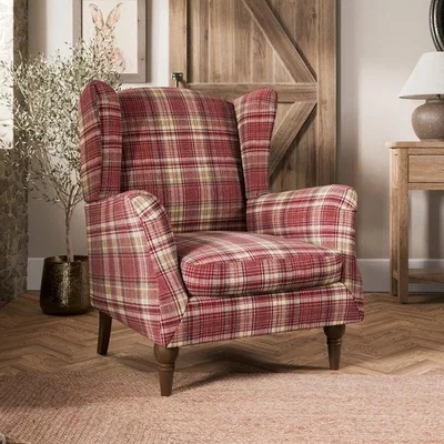 Dunelm Charnwood Check Grande Armchair
