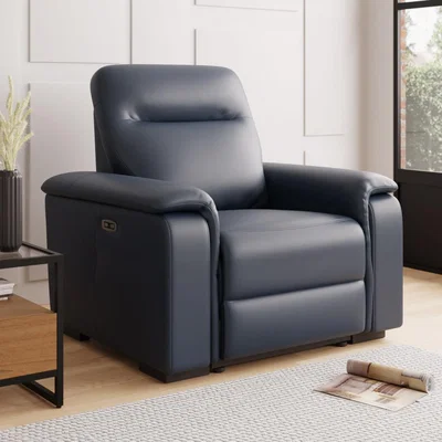 Dunelm Bianca Electric Reclining Armchair Navy